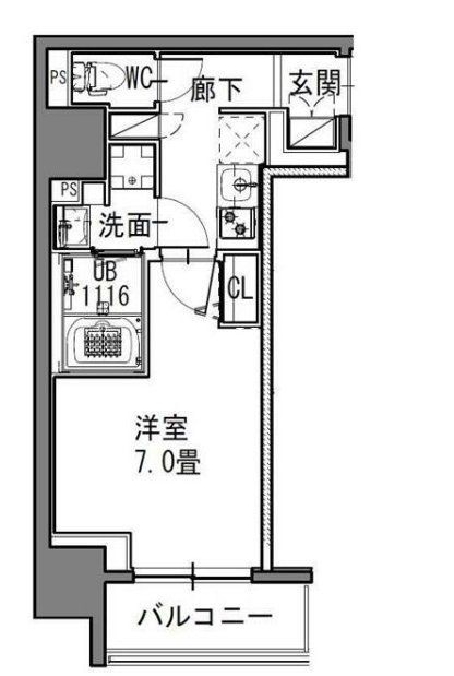 台東区小島のマンションの間取り