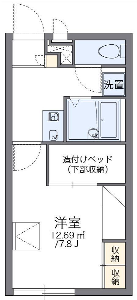 レオパレスシャンテＡの間取り