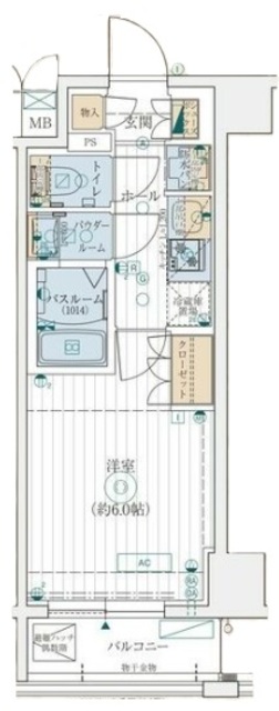 エステムコート横濱大通り公園の間取り