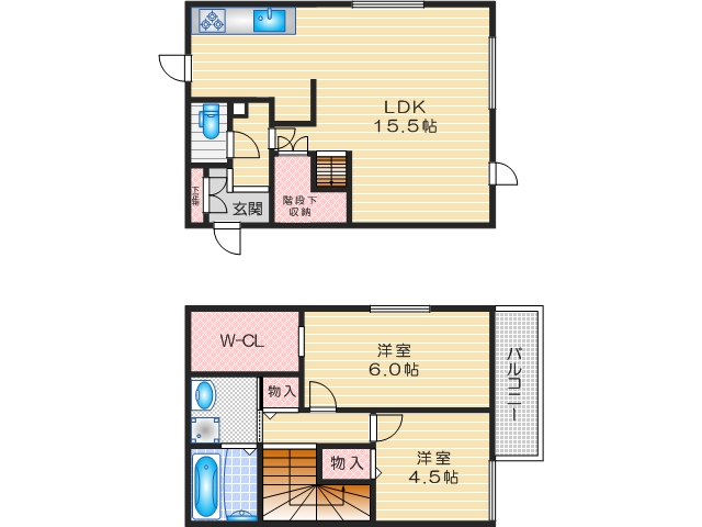 氷室町2丁目戸建ての間取り