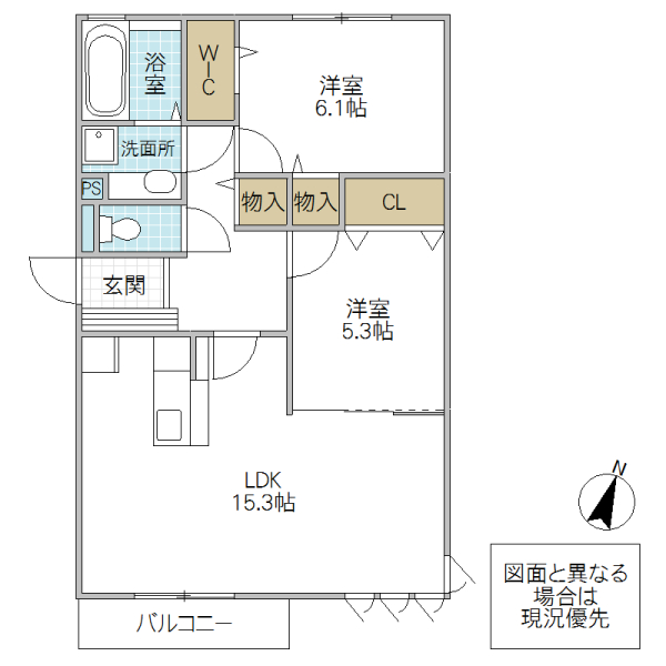 ヴァーレンティナの間取り