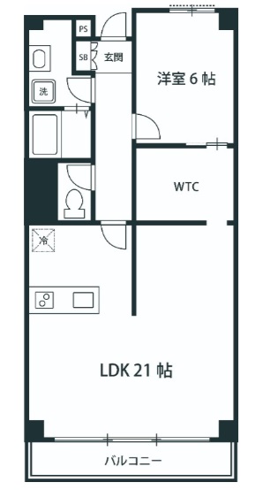 マンションニュー清澄の間取り