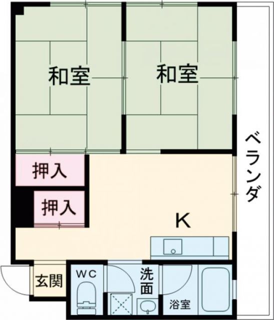 コーポラス上の橋の間取り