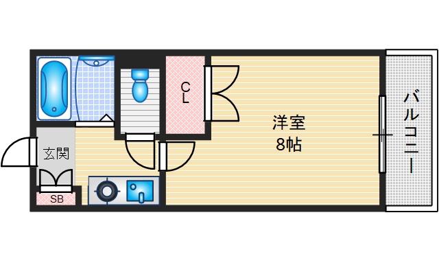 茨木市松ケ本町のマンションの間取り