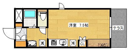 エスポワール南万代の間取り