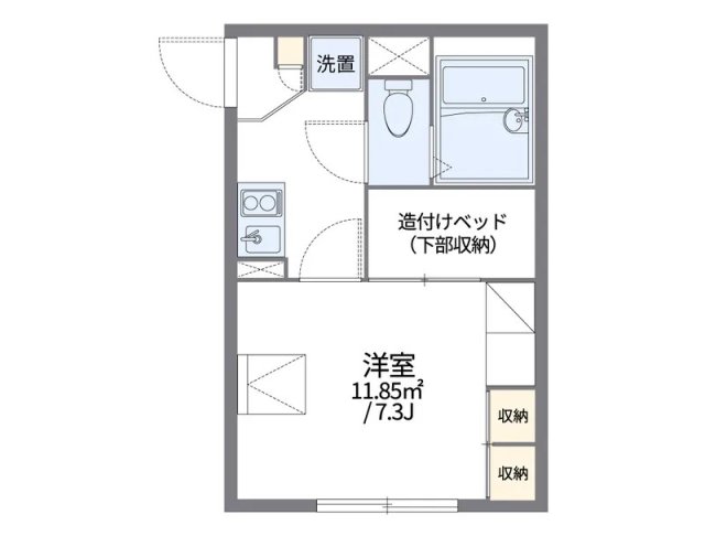 レオパレスミルラの間取り