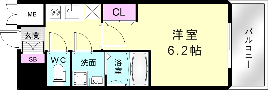 エスリード神戸グランドールの間取り