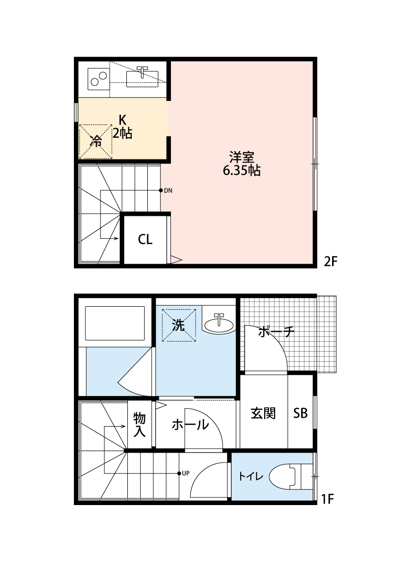 フラポウルの間取り