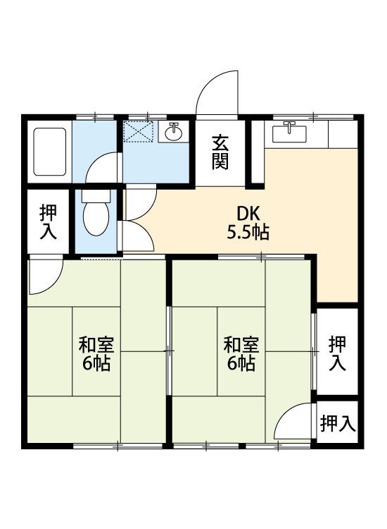 コーポ平島の間取り