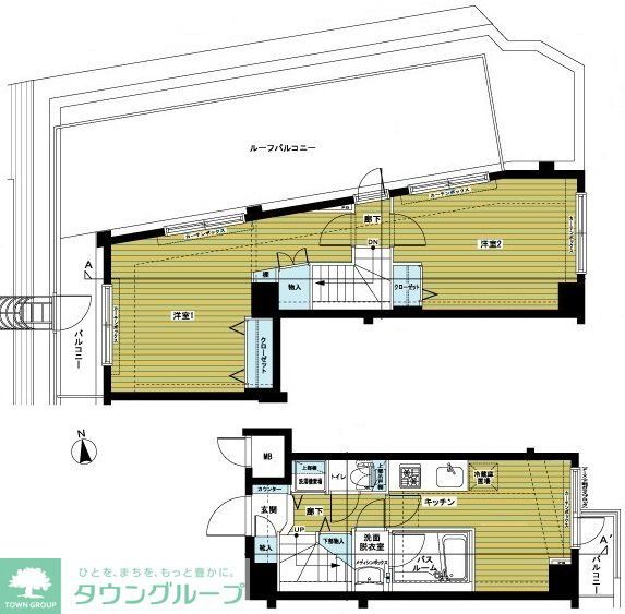 中野区江古田のマンションの間取り