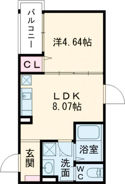 F+style 出島海岸通の間取り