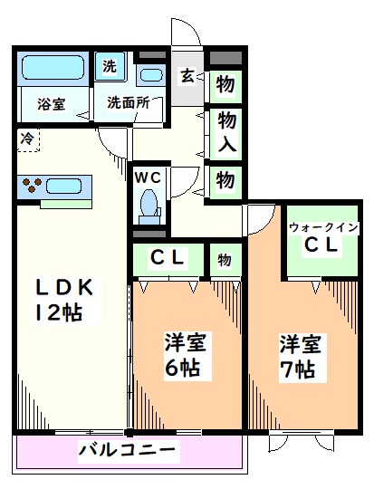 日野市豊田のアパートの間取り