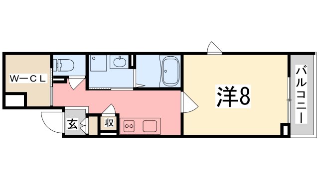 姫路市阿保のマンションの間取り