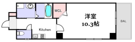 【広島市中区大手町のマンションの間取り】