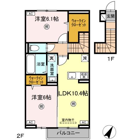 上益城郡御船町大字高木のアパートの間取り