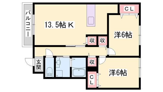 メゾンひまわりの間取り