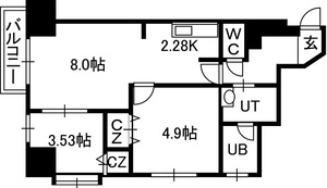 【ＰＲＩＭＥ　ＵＲＢＡＮ宮の沢の間取り】