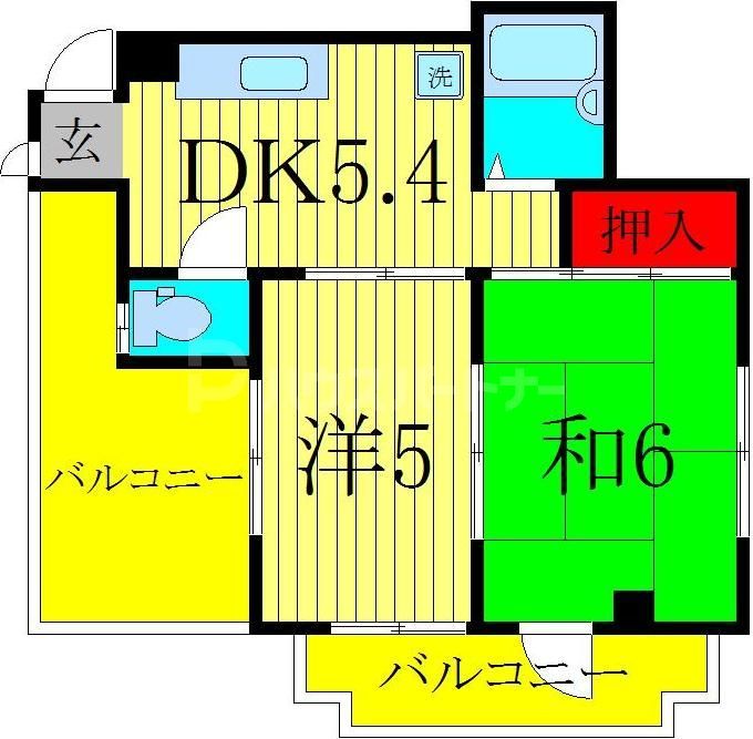 葛飾区亀有のマンションの間取り