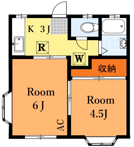 杉並区下井草のアパートの間取り