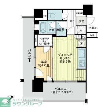 朝霞市東弁財のマンションの間取り