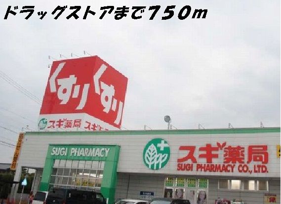 ドラックストア　スギ薬局（ドラッグストア）まで750m