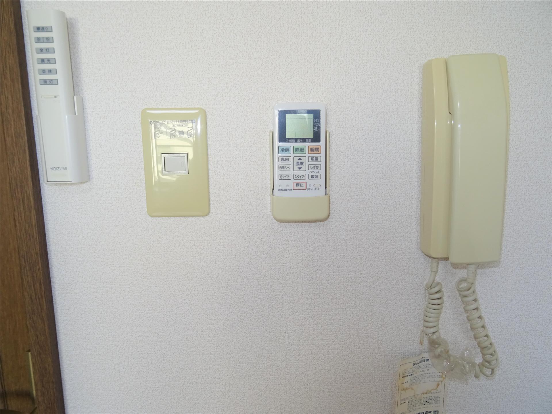 セキュリティ　インターホン付きなので来客対応も安心です♪
