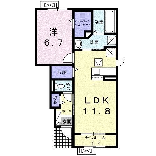 レガリアIの間取り写真