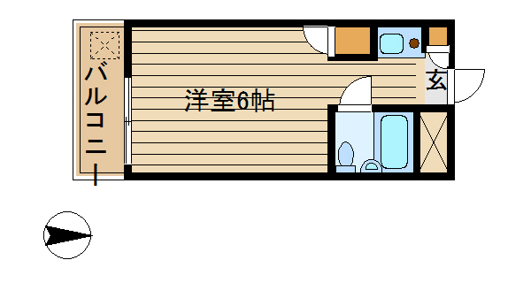 大田区西蒲田のマンションの間取り