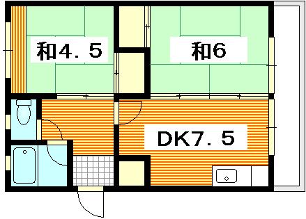 広島市西区己斐上のマンションの間取り