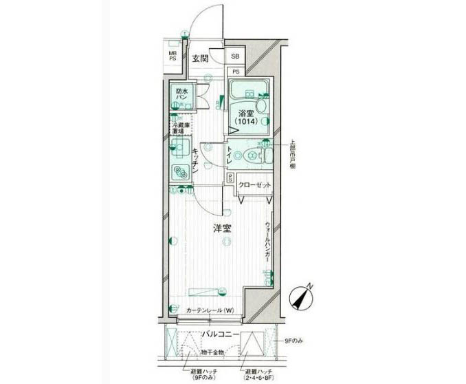 品川区大井のマンションの間取り