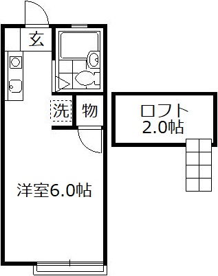 さいたま市見沼区大字南中野のアパートの間取り