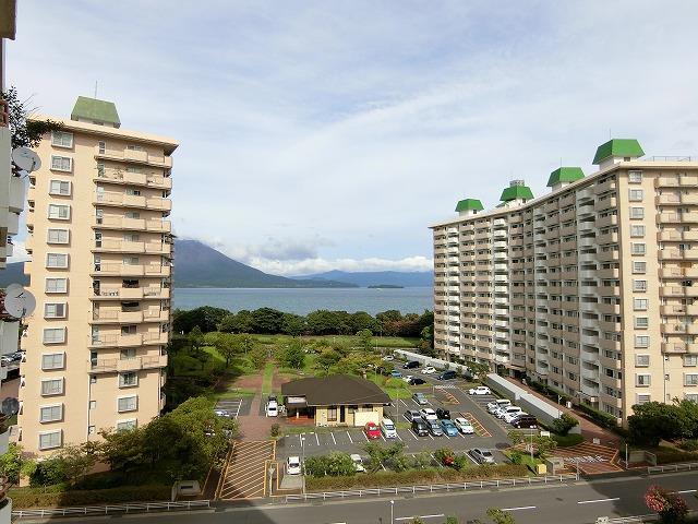 【鹿児島市鴨池新町のマンションの眺望】