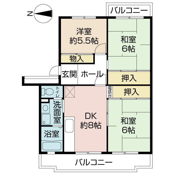 パストラル菅原IIの間取り