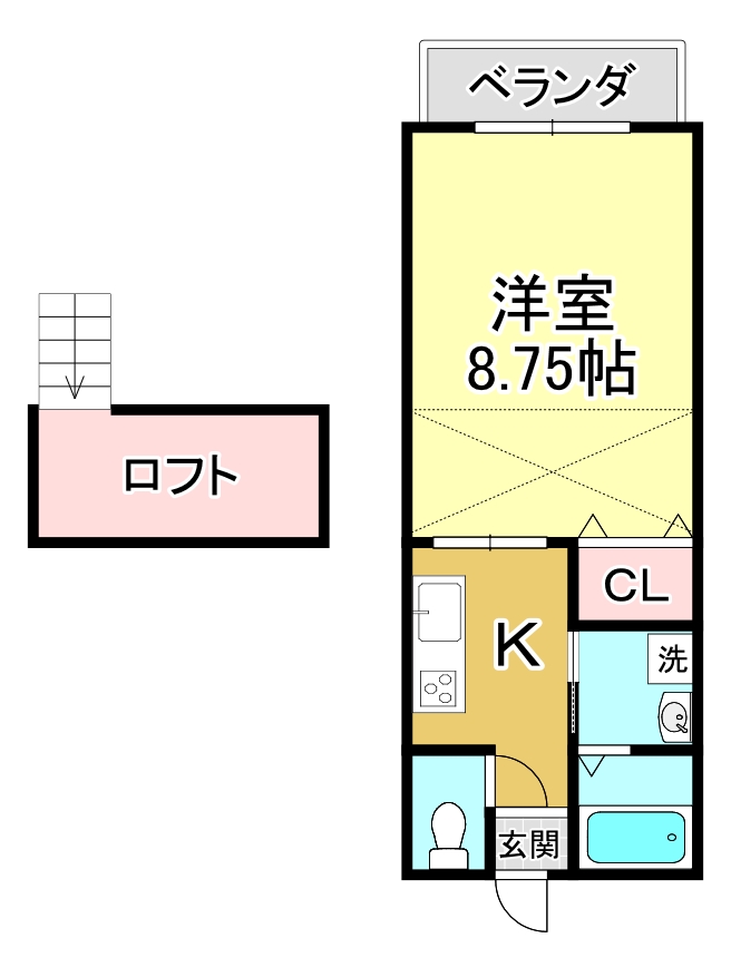 コーポ華樹の間取り