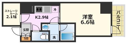 愛知県名古屋市中区大須２（マンション）の賃貸物件の間取り