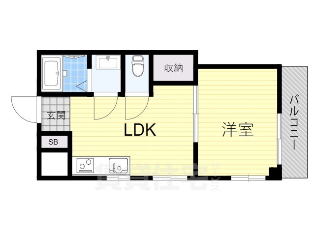 三熊ハイツ渚3号の間取り