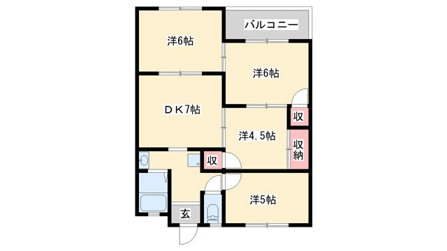 高砂竜山ビルの間取り