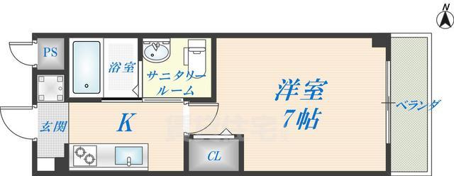 エムプラザ小阪駅前の間取り