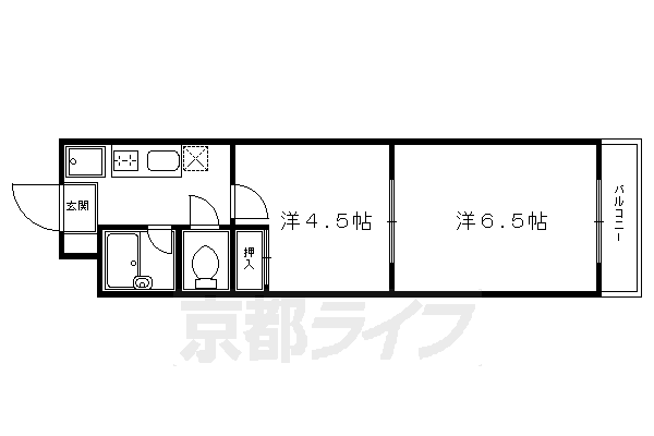 エレガンス東寺の間取り