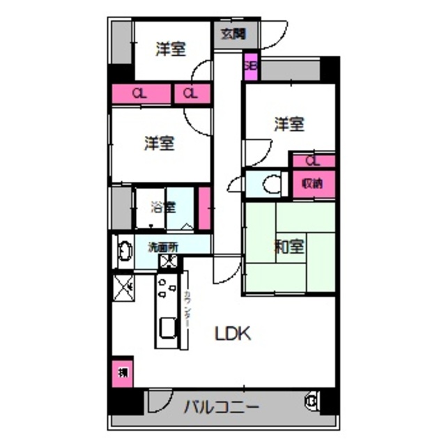 レジディア都島Iの間取り