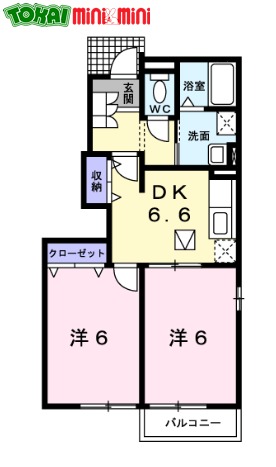 多気郡明和町大字馬之上のアパートの間取り