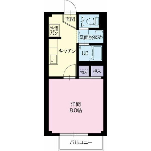 碧南市入船町のアパートの間取り