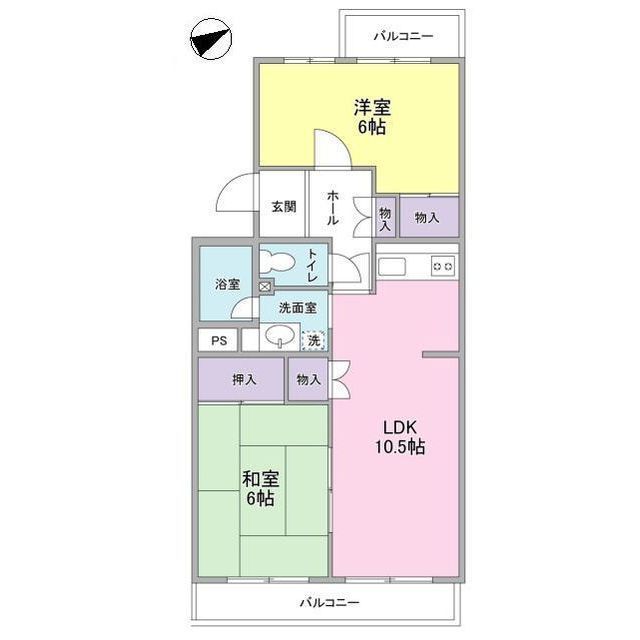 横浜市青葉区あざみ野のマンションの間取り