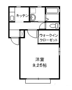 さいたま市中央区鈴谷のアパートの間取り