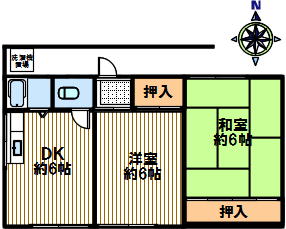 オッジハイツの間取り