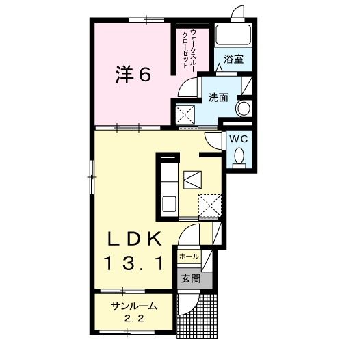 【ヴァイオレット参番館の間取り】