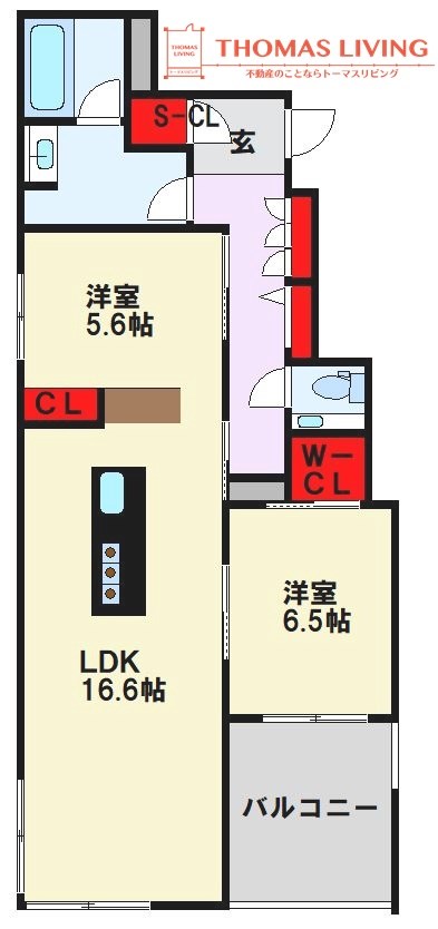 ≪新築≫ Shamaison Luxuar平尾山荘通の間取り