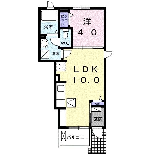 湖西市鷲津のアパートの間取り