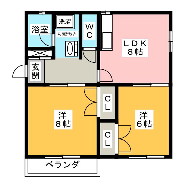 園山スリーハウスの間取り