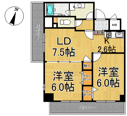 レガーロけやき通りの間取り